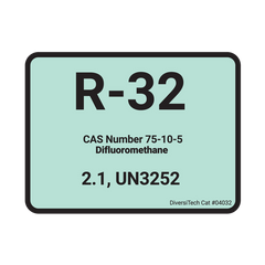 R-32 Color Coded Refrigerant ID Label (Pack of 10)