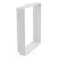 a white plastic object with a white background