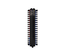 a black comb with red, white and blue tips