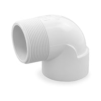 PVC (Sch 40) Male x Female 90 Elbow, Various Sizes