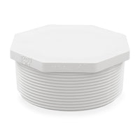 PVC (Sch 40) Threaded Plug, Various Sizes