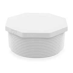 PVC (Sch 40) Threaded Plug, Various Sizes