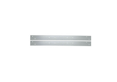 a pair of metal strips on a white background