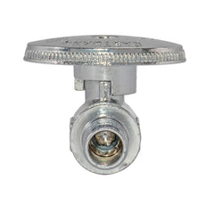 1/2"PEX x 1/2"PEX, Quarter Turn Straight Stop Valve, Chrome Plated