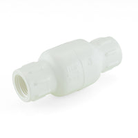 PVC Spring Check Valve, Threaded, Various Sizes