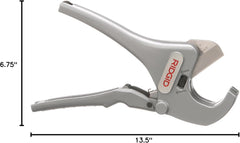 RIGID 23498 1/8" to 1-5/8" Ratchet Action Plastic Pipe & Tubing Cutter, RC-1625