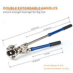 Manual ProPress Tool Kit for 1/2", 3/4", & 1" Copper Fittings