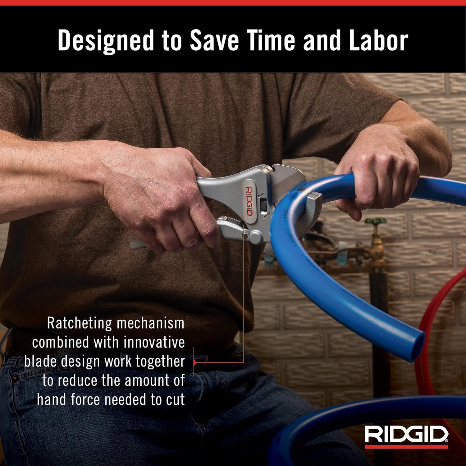 RIGID 23498 1/8" to 1-5/8" Ratchet Action Plastic Pipe & Tubing Cutter, RC-1625 RIGID 23498 1/8" to 1-5/8" Ratchet Action Plastic Pipe & Tubing Cutter, RC-1625