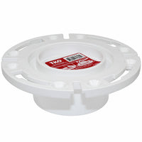 3" Hub x 4" Inside, Total Knockout Closet Flange (TKO), One-Piece, SCH40 PVC