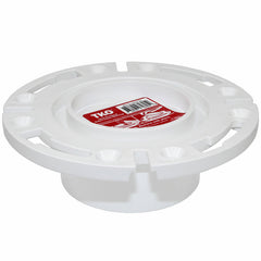 3" Hub x 4" Inside, Total Knockout Closet Flange (TKO), One-Piece, SCH40 PVC