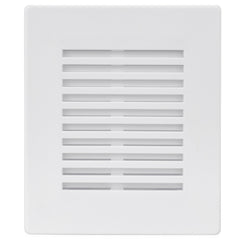 a close up of a white vent on a wall