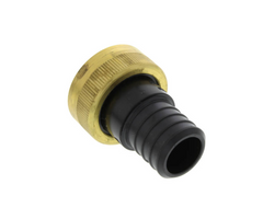 a yellow and black hose connector on a white background