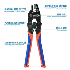 Pex Crimp Ring Removal Tool, 1/2", 3/4", & 1", F2159, F1807, F2098