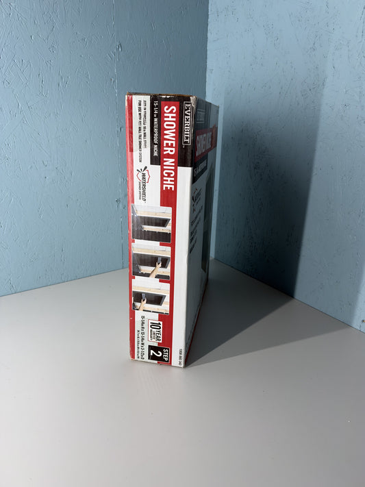 Everbilt 15-1/4 in. x 13-1/4 in. x 3-1/2 in. Waterproof Shower Niche