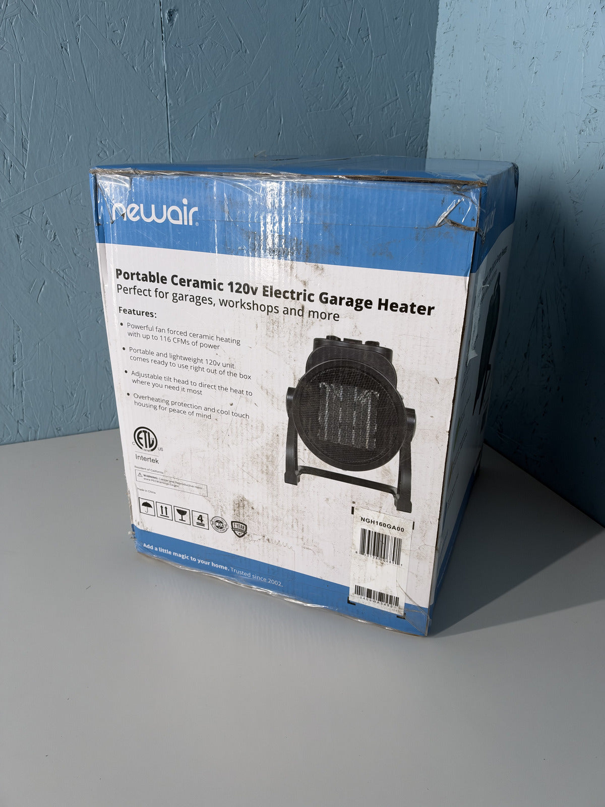 Newair Portable Ceramic Garage Heater 120v