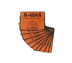 R-404A Color Coded Refrigerant ID Label (Pack of 10)