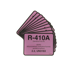 R-410A Color Coded Refrigerant ID Label (Pack of 10)