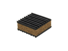 2x2x7/8" Rubber Cork Anti-Vibration Pad
