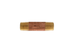 1-1/4" Brass Pipe Nipple, Lead Free, Various Lengths