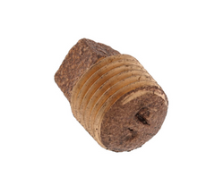 Brass MPT Square-Head Plug, Lead Free, Various Sizes