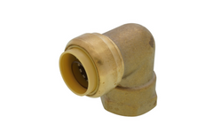 Push Fit Female 90 Elbow, FPT, Push To Connect, Various Sizes