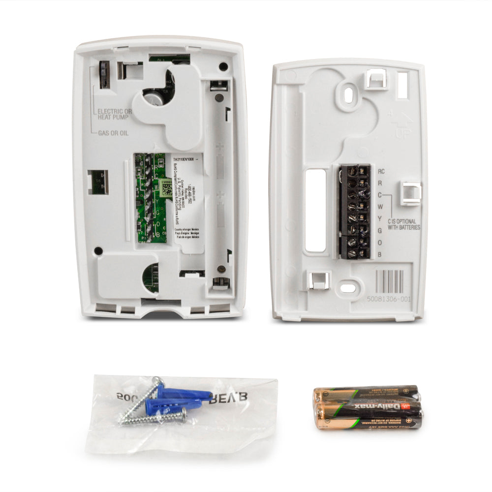 TH1110DV1009 PRO 1000 Non-Programmable Vertical Thermostat, 1H/1C TH1110DV1009 PRO 1000 Non-Programmable Vertical Thermostat, 1H/1C