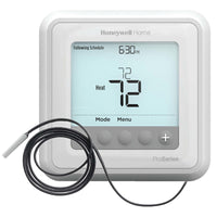 TH6100AF2004 T6 Pro Hydronic Programmable Thermostat w/ Floor Slab Sensor, Heat Only
