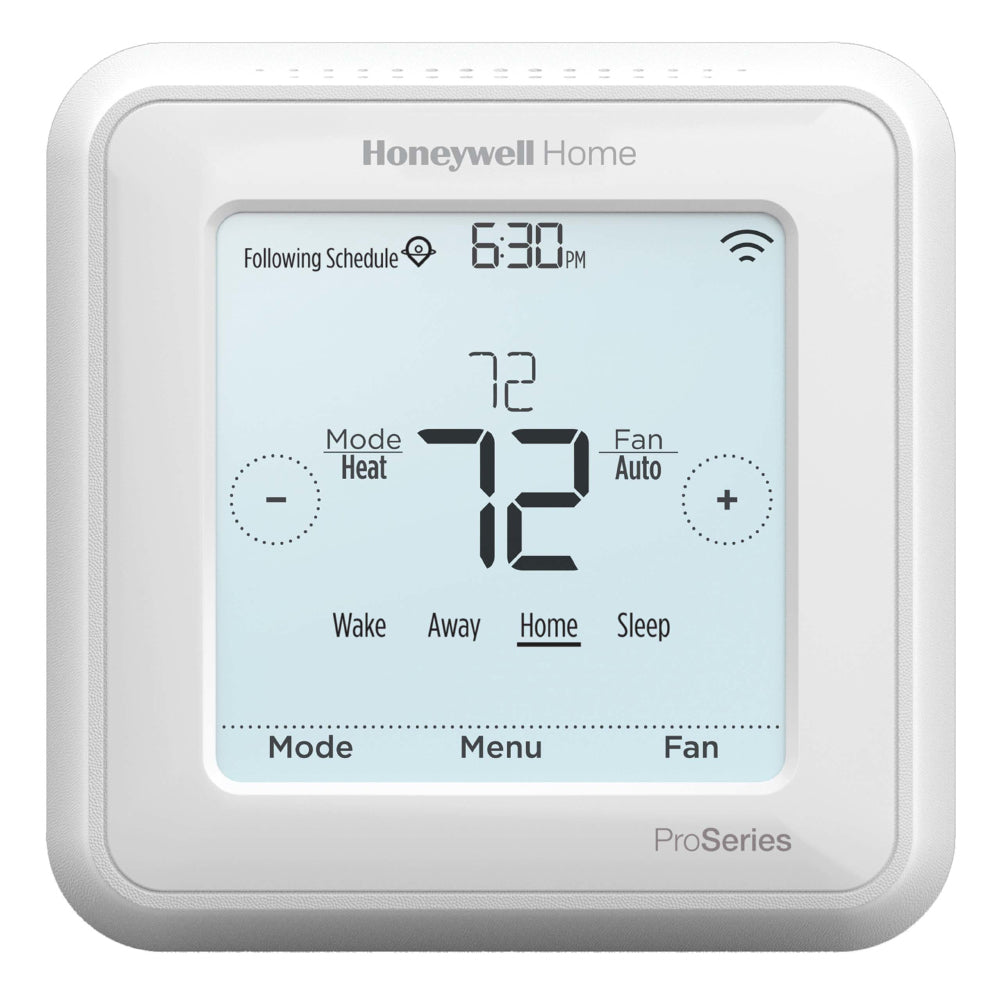 TH6220WF2006 T6 Pro Smart Wi-Fi Programmable Thermostat, 2H/2C Conventional or 2H/1C Heat Pump + Aux. Heat
