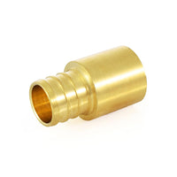 a brass fitting for a pipe on a white background