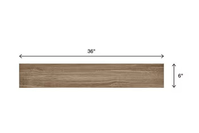 50sqft - Trace Meadow 6 in. x 36 in. Golden Brown Glazed Porcelain Floor and Wall Tile