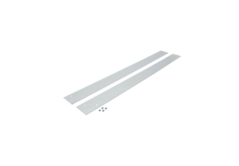 two pieces of white plastic on a white background