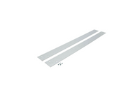 two pieces of white plastic on a white background