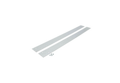 two pieces of white plastic on a white background