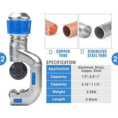 Hydraulic ProPress Tool Kit for 1/2", 3/4", & 1" Copper Fittings, with Tubing Cutter & Deburring Tool