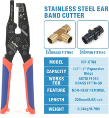 Pex Expansion Ring Removal Tool, 1/2", 3/4", & 1", F1960