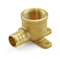 a brass plated brass fitting for a pipe