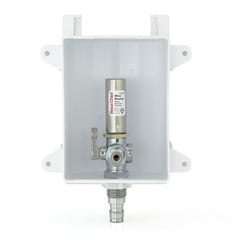 a close up of a water meter on a white background