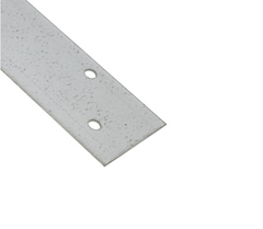 a white metal strip on a white background