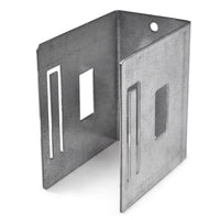 a piece of metal that has been cut in half