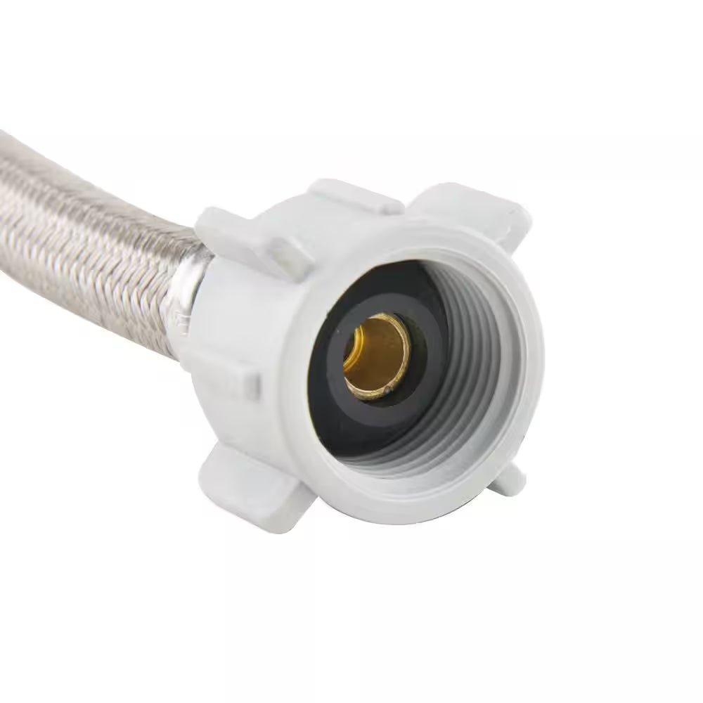 3/8 In. Compression X 7/8 In. Ballcock Nut X 9 In. Braided Polymer Toilet Supply Line