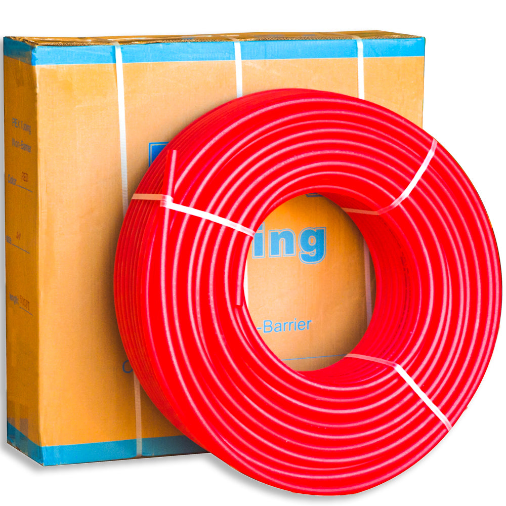 NP Everhot 1" Pex Pipe Tubing, Red & Blue, Various Lengths