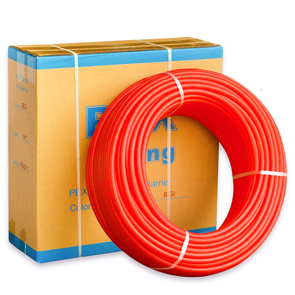 NP Everhot 1/2" Pex Pipe Tubing, Red & Blue, Various Lengths