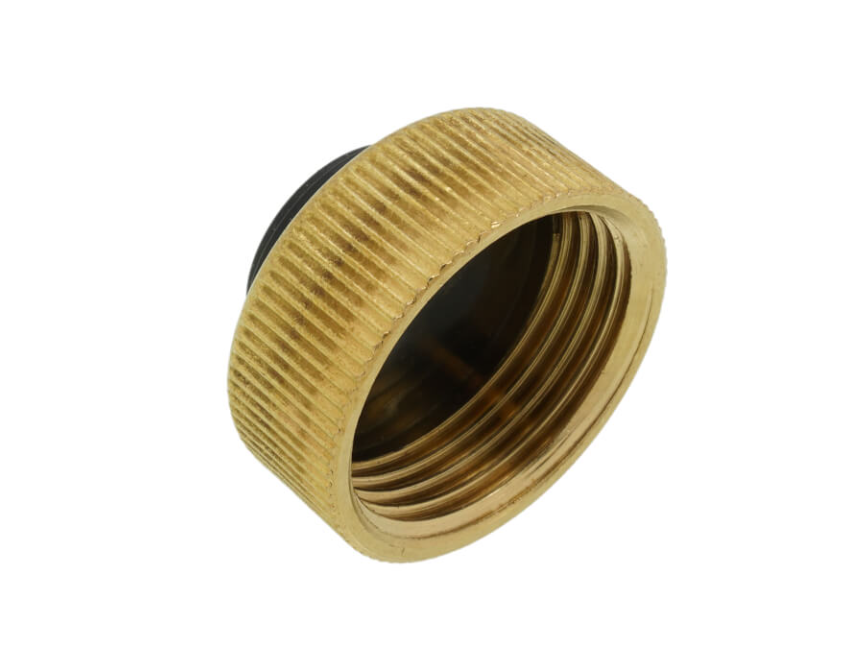 a brass plated brass fitting