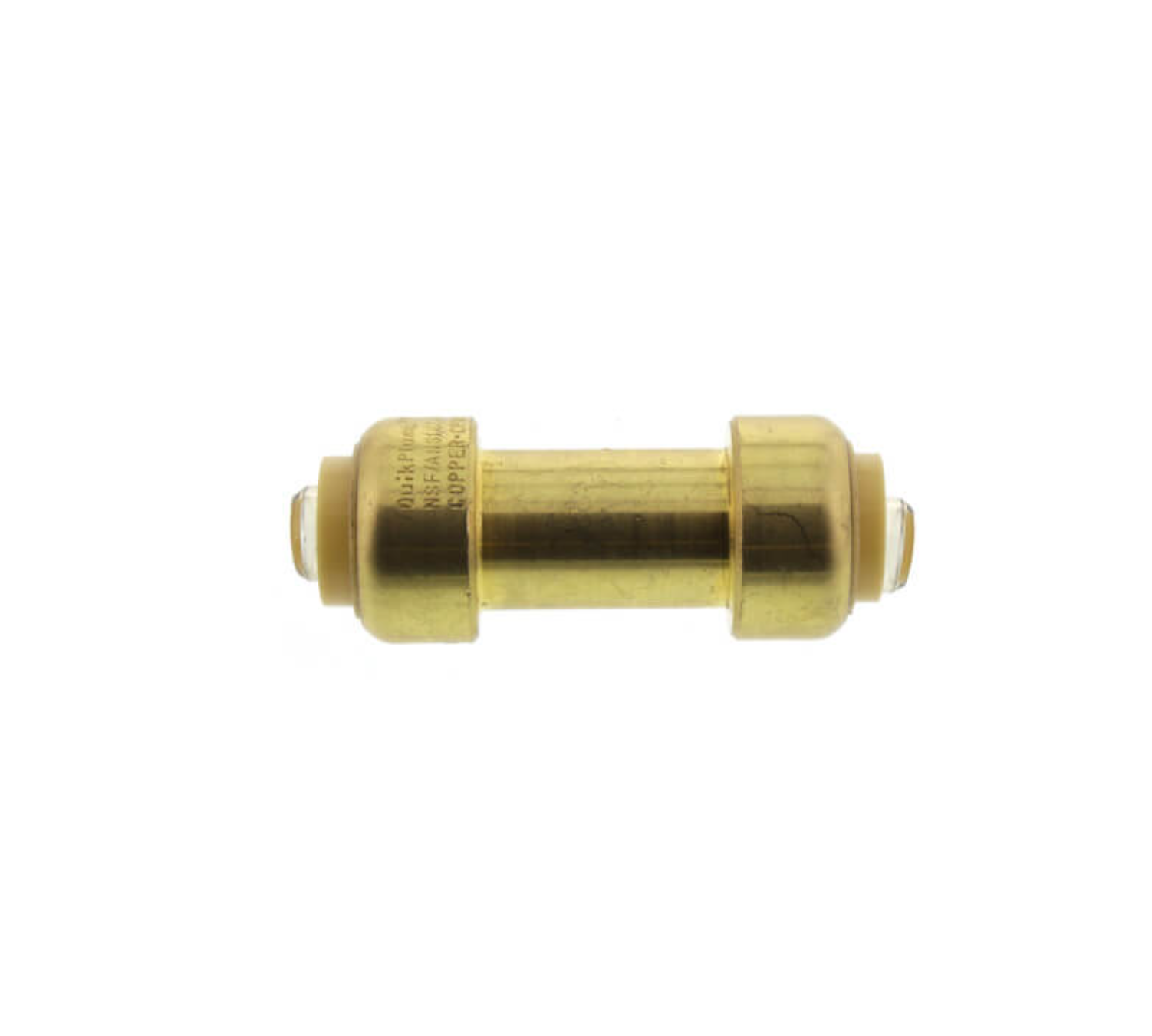 a brass plated brass fitting with a white background