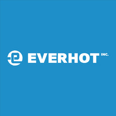 the everhot logo on a blue background