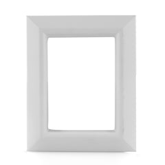 a white square frame on a white background