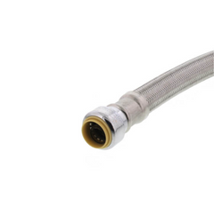 a hose with a yellow end on a white background