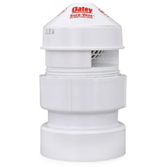 a white water meter with a red and white logo on it