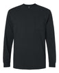 Gildan 2410 Long Sleeve Pocket Unisex Ultra Cotton T-Shirt