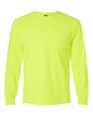Gildan 2410 Long Sleeve Pocket Unisex Ultra Cotton T-Shirt